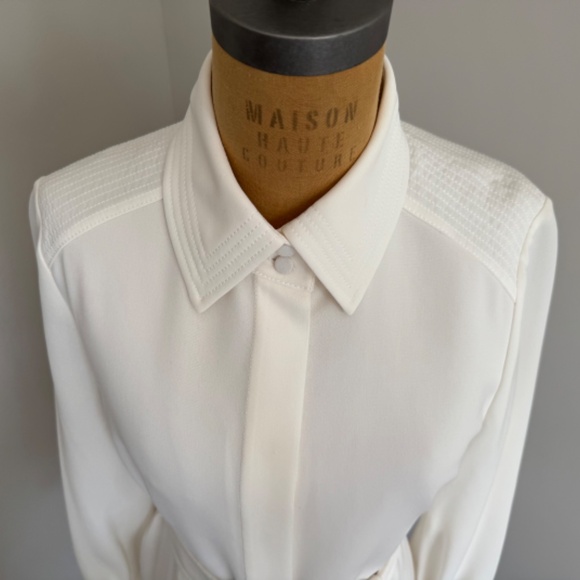 NWT Lafayette 148 NY Finesse Crepe Soraya Dress - Size M - Picture 6 of 9